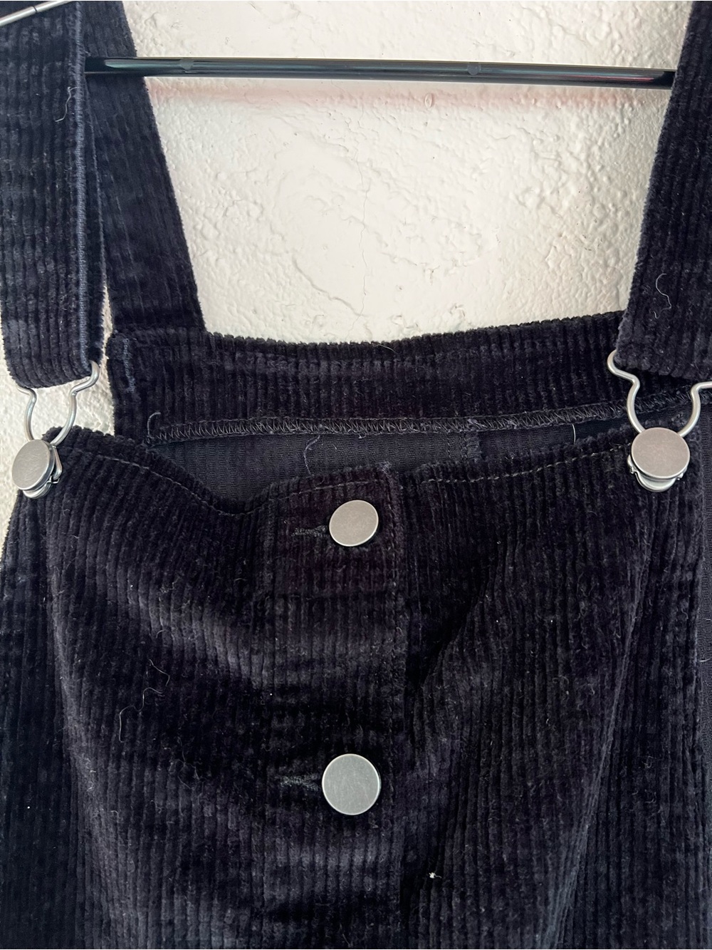 Tinseltown Black Corduroy Overall Dress - Picture 2 of 3